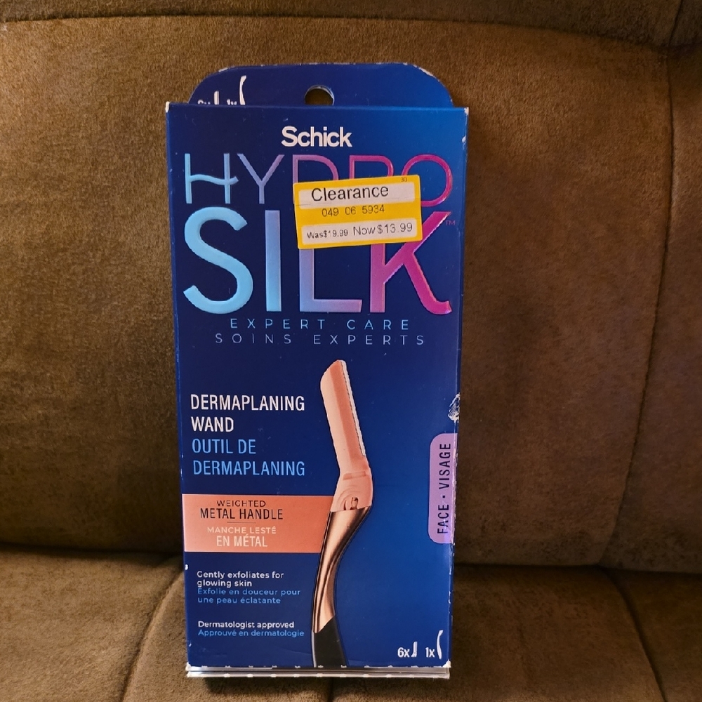 Schick Hydro Silk Dermaplaning 6 Blades 1 Handle